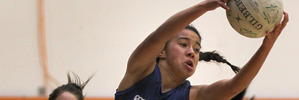 Hawke's Bay under-15 netball representative Briana Stephenson in action for her Napier Girls' High School Senior A team last night. Photo/Duncan Brown