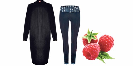 We'ar silk 'Painters' Smock; We'ar 'New Romantic' leggings; Raspberry Leaf Tonic.