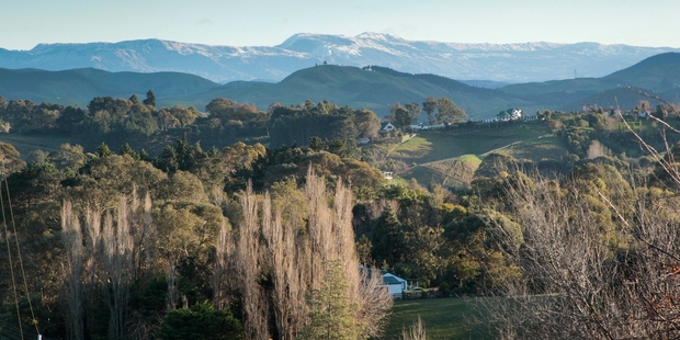 A polar blast saw a dusting of snow on the Kaweka Range, north of Napier and other parts of the region yesterday. Photo/Warren Buckland