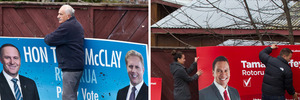 Election signs started popping up over the weekend.