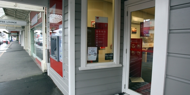 FED UP: The entrance to Westpac Carterton. Businesses have expressed concern over drunk people urinating on their shop fronts.