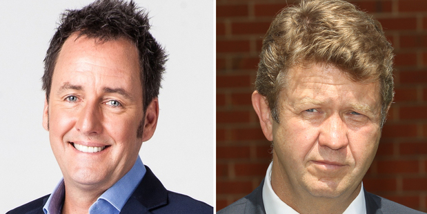 Mike Hosking, left, and David Cunliffe.