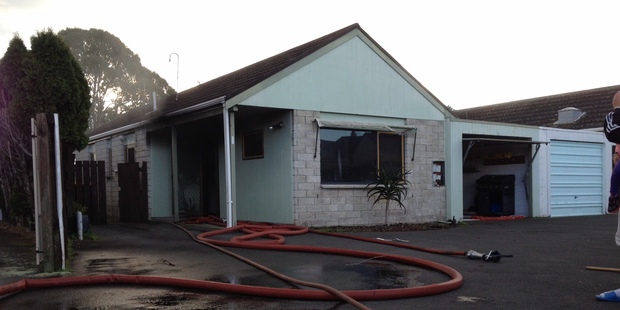 Firefighters were called to a house on fire in Mount Maunganui this afternoon. Photo/George Novak.