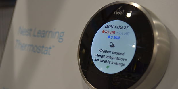 The Nest Learning Thermostat learns your schedule, programs itself and can be controlled from your smartphone. Photo / Wikimedia - Raysonho