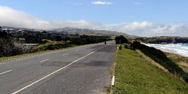 John Wilson Ocean Drive has been cordoned off while reports of explosives being found are investigated. Photo / ODT