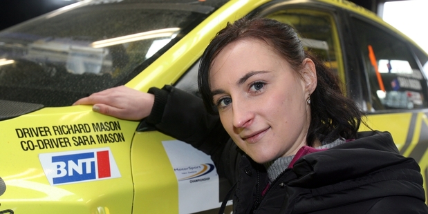 TOP NAVIGATOR: Masterton's Sara Mason can't think of anything more thrilling than racing around New Zealand roads at more than 200km an hour. PHOTO/LYNDA FERINGA
