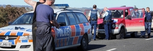 STOPPED: Whangarei police arrest a driver who allegedly fled police, driving his vehicle through central Whangarei and Kamo before it was spiked on Rushbrook Rd in Ruatangata. PHOTOS/JOHN STONE