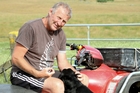 John Bird and dog Tom have a breather after another hectic day at the farm. PHOTO/SUPPLIED John Bird and dog Tom have a breather after another hectic day at the farm. PHOTO/SUPPLIED