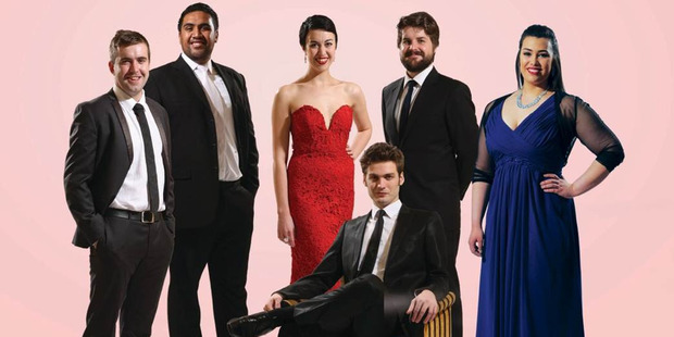Finalists in the Lexus Song Quest Left to right: Christian Thurston, Benson Wilson, Bianca Andrew, Oliver Sewell, Isabella Moore and seated at front, Edward Laurenson.