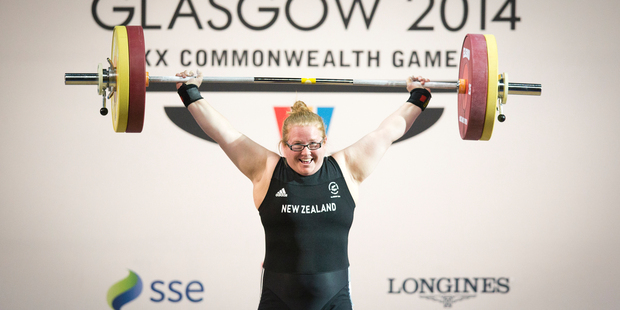 New Zealand weightlifter Tracey Lambrechs. Photo / Greg Bowker