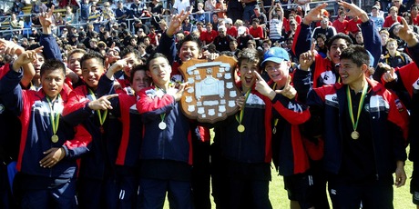 The Roller Mills tournament is played by intermediate age schoolboys. Photo / Chris Callinan