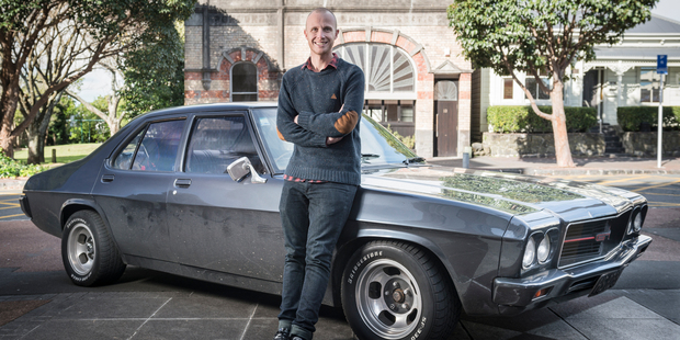 Jono Pryor and his 1975 Holden Kingswood, Picture / Ted Baghurst