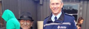 Tuhoe activist Tame Iti with Police Commissioner Mike Bush