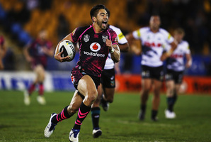 After missing the Warriors' last game against Manly, Shaun Johnson will be back in action this weekend. Photo / Getty Images