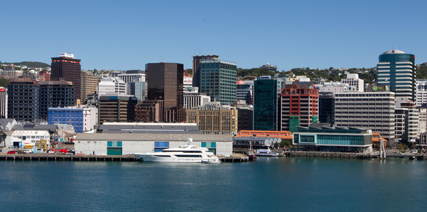 Wellington's central business district. Photo / Mark Mitchell