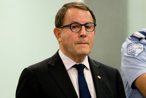 John Banks at the Auckland High Court. Photo / Dean Purcell
