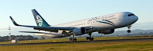 An Air New Zealand Boeing 767 lands at Auckland International Airport. Photo / File