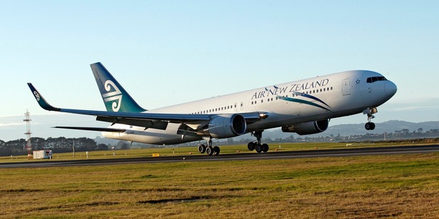 An Air New Zealand Boeing 767 lands at Auckland International Airport. Photo / File