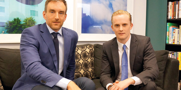 Simeon Burnett (left) and Richard Allen are the founders of equity crowd funding firm Snowball Effect.