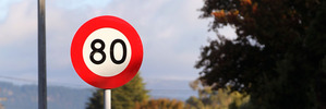 One of the long straights on Te Mata-Mangateretere Rd, Havelock North, where the Hastings District Council have reduced the speed limit to 80km/h Photograph: Duncan Brown.