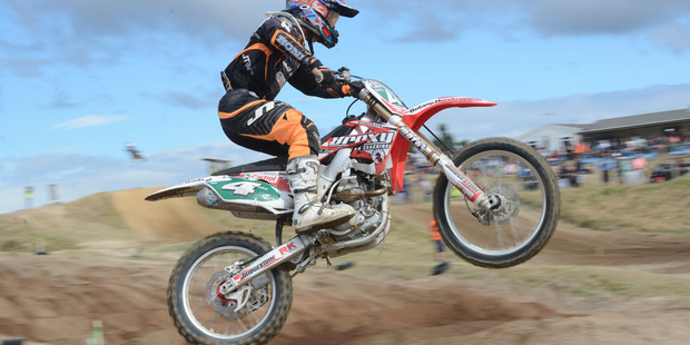 Top motocrosser and riding tutor Peter Broxholme. Photo / Colin Smith