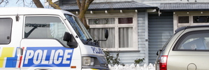The scene of an alleged home invasion in Napier at the weekend.