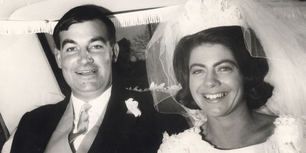 Harvey and Jeanette Crewe on their wedding day.