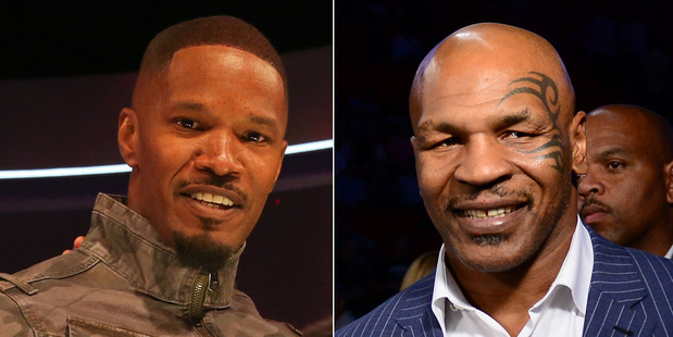 Jamie Foxx, left, is set to play Mike Tyson in a biopic on the boxer's life. Photos / Getty Images