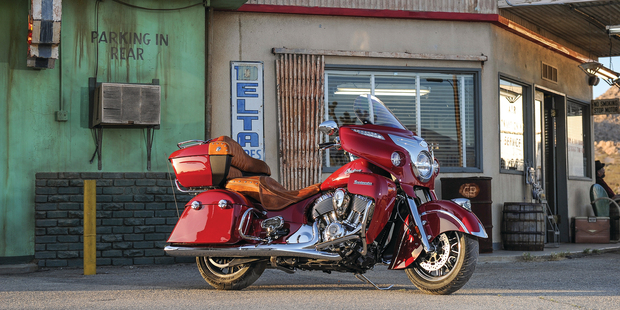 The freshly announced Indian Roadmaster comes complete with 10-stage heated grips and seat warmers - perfect for winter touring. Photo / Barry Hathaway