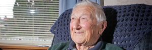 A MARVELLOUS INNINGS: Ike Lewis looks back on a good life and forward to a birthday. Photo/Bevan Conley