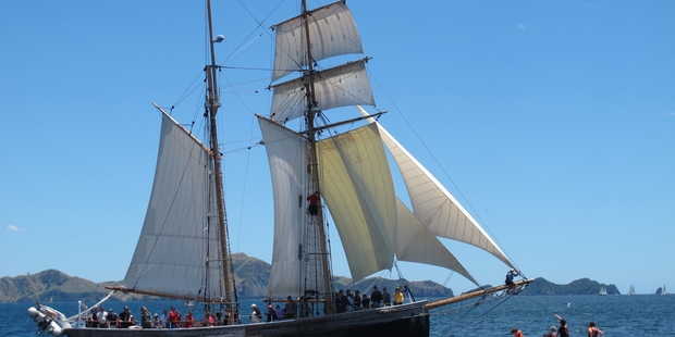 ROUGH WATERS: The R Tucker Thompson tall ship has been declared a great way of teaching kids life skills on the sea but it needs more funding.PHOTO/PETER DE GRAAF