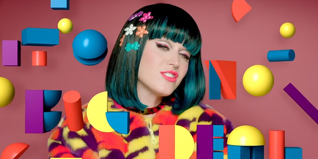 A scene from Katy Perry's new Joel Kefali-directed music video. Photo/YouTube