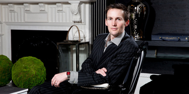 Interior designer Ben Lewis from Trenzseater in the Parnell showroom. Picture / Babiche Martens