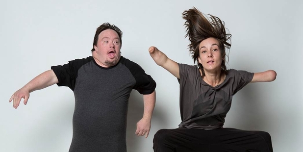 Jesse Johnstone-Steele (left) and Tess Connell in Touch Compass Dance Company's captivating Acquisitions 14 show.