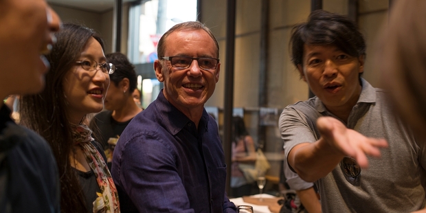 Mike Allpress (left) and Teru Harase have joined forces on the Tokyo venture.