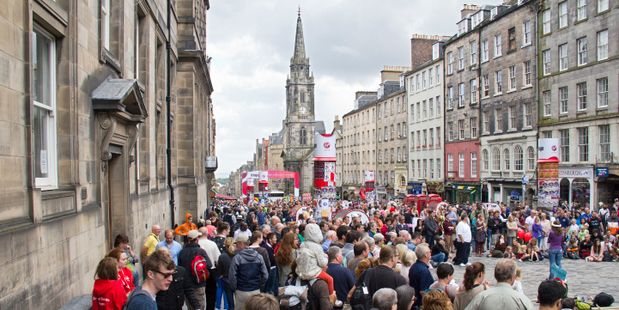 Edinburgh Festival Fringe in the Royal Mile, Scotland. Photo / Thinkstock