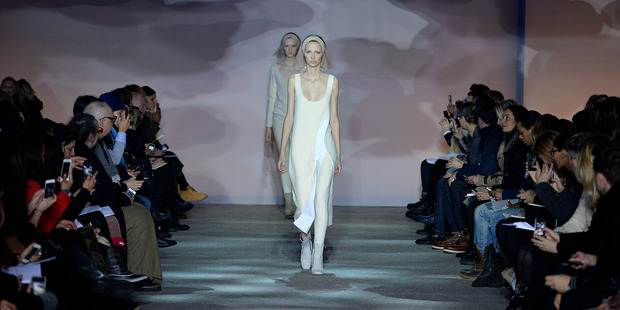Models walk the runway at the Marc Jacobs Autumn Winter 2014 fashion show during New York Fashion Week. Photo / Getty Images