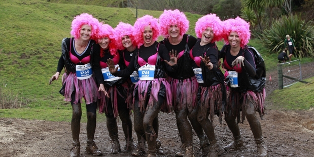 Competitors all dressed up at last year's Hydr8 Zero Tough Guy and Gal Challenge.