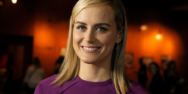 Taylor Schilling has apologised for a crude joke in Orange is the New Black. Photo/AP