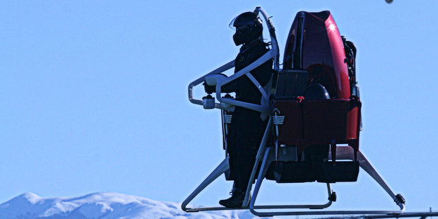 The NZ jetpack was developed by Christchurch inventor Glenn Martin. Photo / Martin Aircraft Company Limited