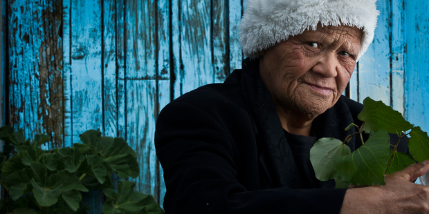 COMMUNITY SUPPORT: Kuia of Kutarere Marae, Waiharakeke Te Rau-Aroha Whitewood said they supported the Takamore whanau in their decision to keep James Takamore's body at the Kutarere urupa. STEPHEN PARKER 080814SP1