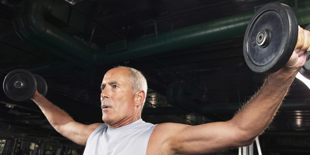 The gym has become the new temple for the modern over-40s man. Photo / Getty Images