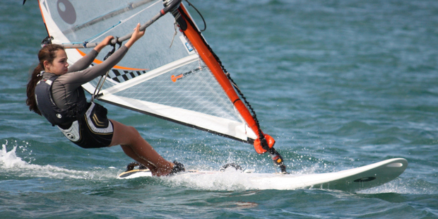 Tauranga windsurfer Coral Headey will represent New Zealand at the Youth Olympics. Photo/supplied