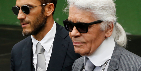 German designer Karl Lagerfeld. AP Photo / Jacques Brinon.