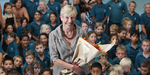 Jenny Griggs, at her retirement last year, was farewelled at a memorial service in Tauranga yesterday. Photo / File