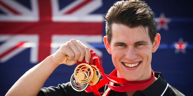 The New Zealand track cyclist Sam Webster. Photo / Greg Bowker