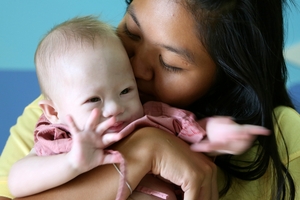 Surrogate mother Pattharamon Janbua claims the biological father refused to touch or look at Gammy. Picture / AP