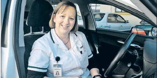 UP TO DATE: Hawke's Bay District Health Board district nurse Patricia Stanley can access GP patient records from her laptop when visiting patients.
