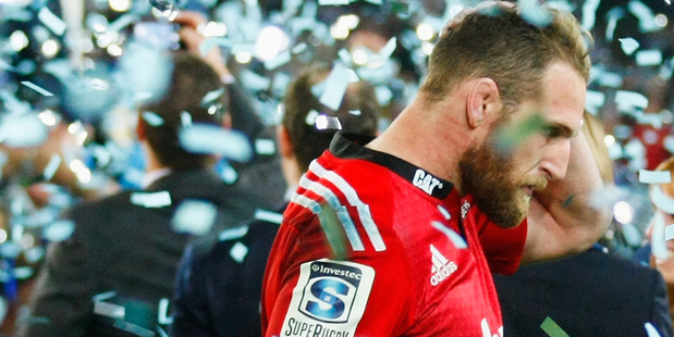 Kieran Read leaves the field after the Super Rugby final. Photo / Getty Images