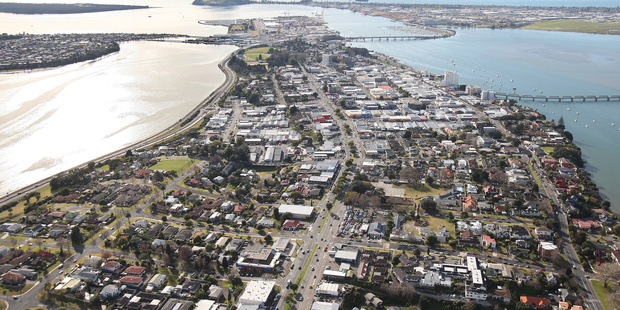Aerial. Tauranga City CBD. Unpublished - please keep BOP 16Oct09 - PICTURE PERFECT: Tauranga City, New Zealand. SQF 28Oct09 - BOP 28Oct10 - BOP 02Feb13 - BOP 12Feb13 -